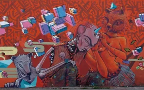 Graffiti arte abstracto