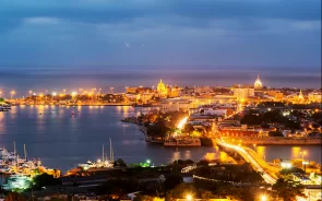 Cartagena Colombia at night