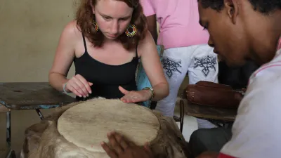 Tourist with palenquero