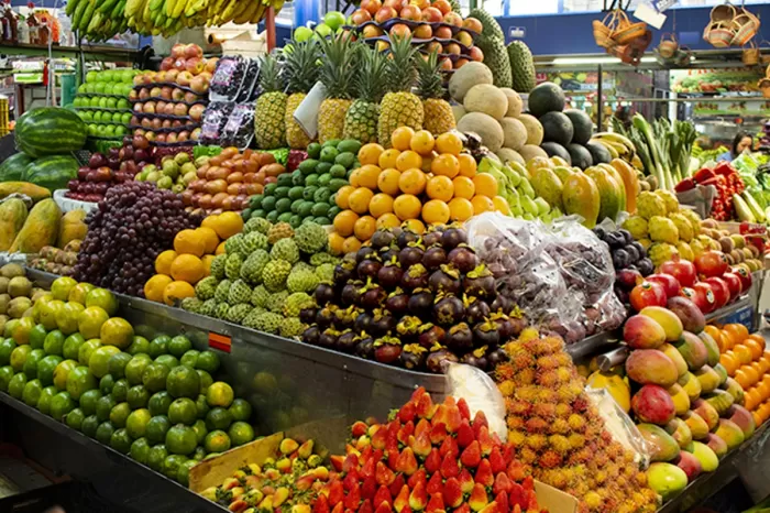Frutas en mercado de Paloquemao