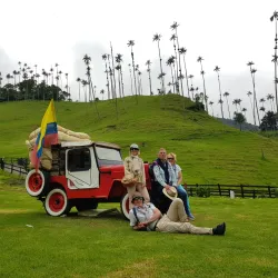 Tourists in Cocora Valley