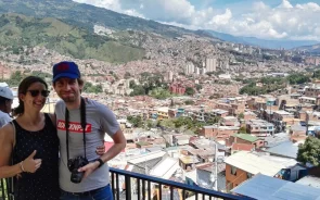 Vista a Medellín desde comuna 13