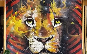 Graffiti de león