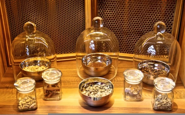 Muestra de granos de café