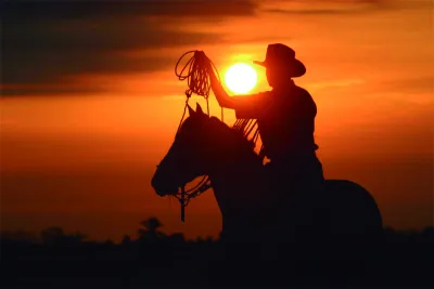 Vaquero a caballo