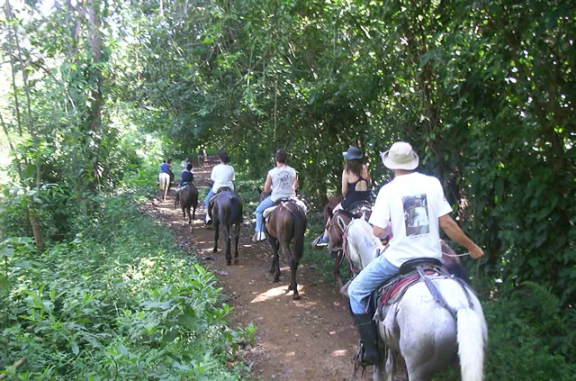 Turistas en caballo