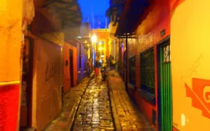 Calles de La Candelaria por la noche