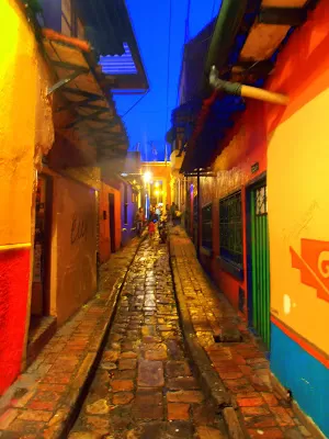 La Candelaria at night