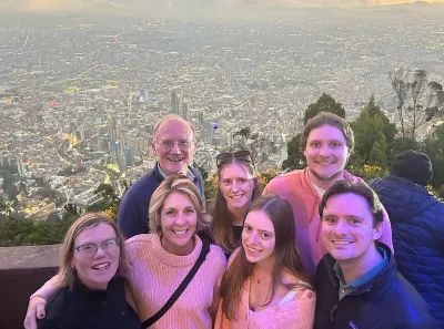 Group of tourists on a Monserrate tour